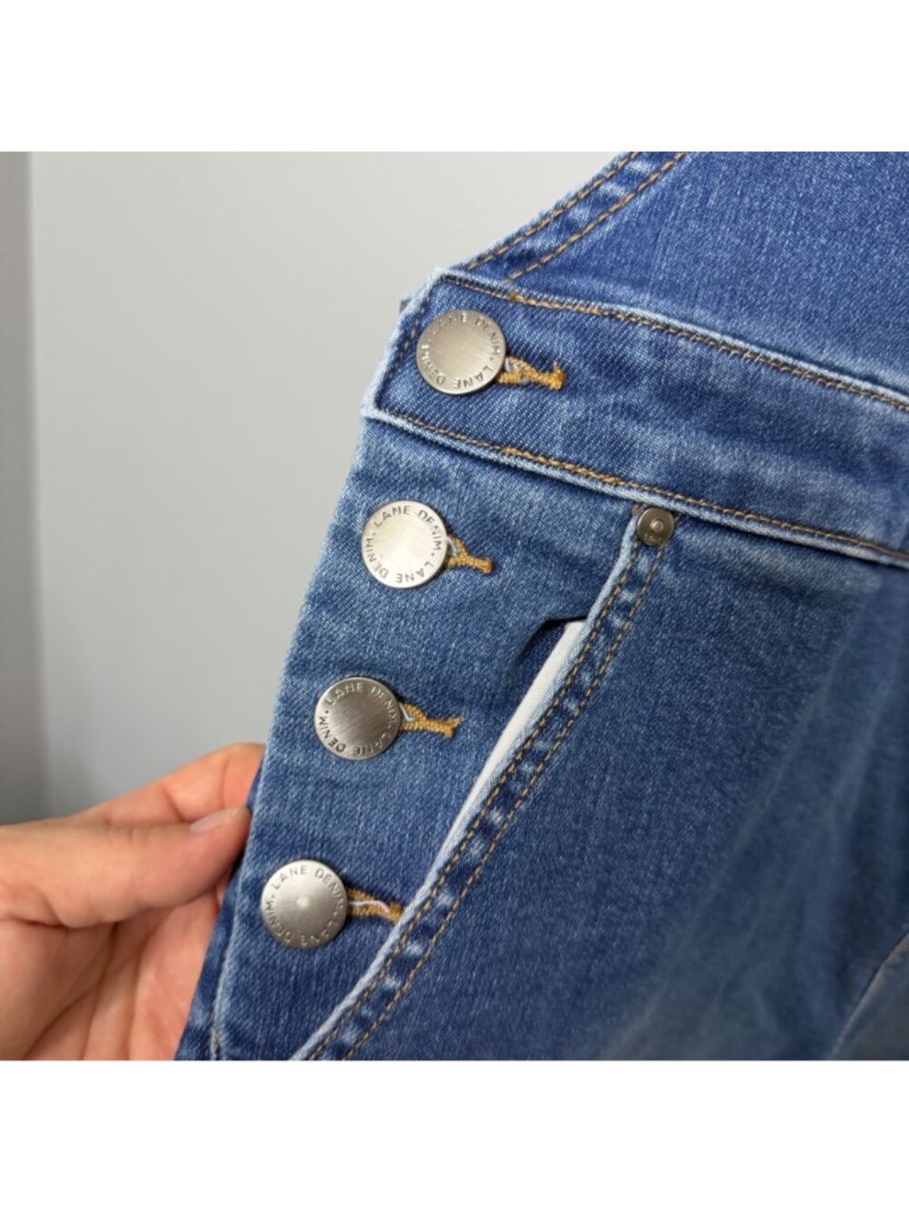 LANE BRYANT straight leg denim overalls size 18 - Picture 4 of 9